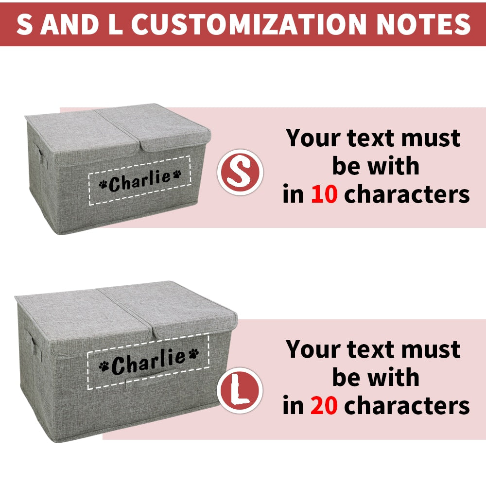 Personalised Dog Storage Basket