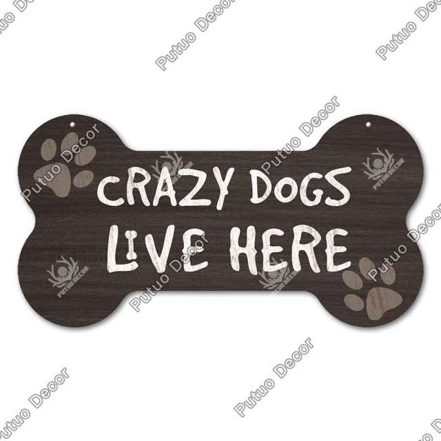 Bone Shaped Dog Plaque