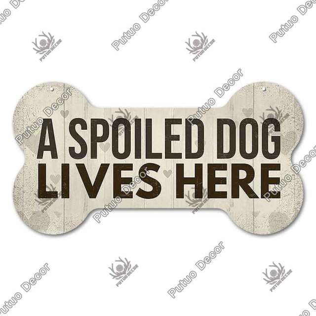 Bone Shaped Dog Plaque