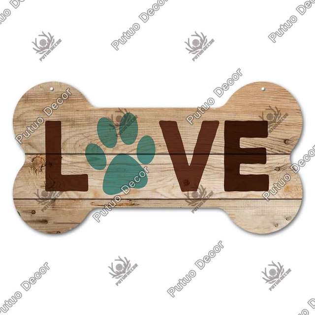 Bone Shaped Dog Plaque