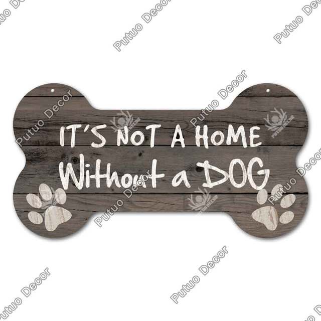 Bone Shaped Dog Plaque