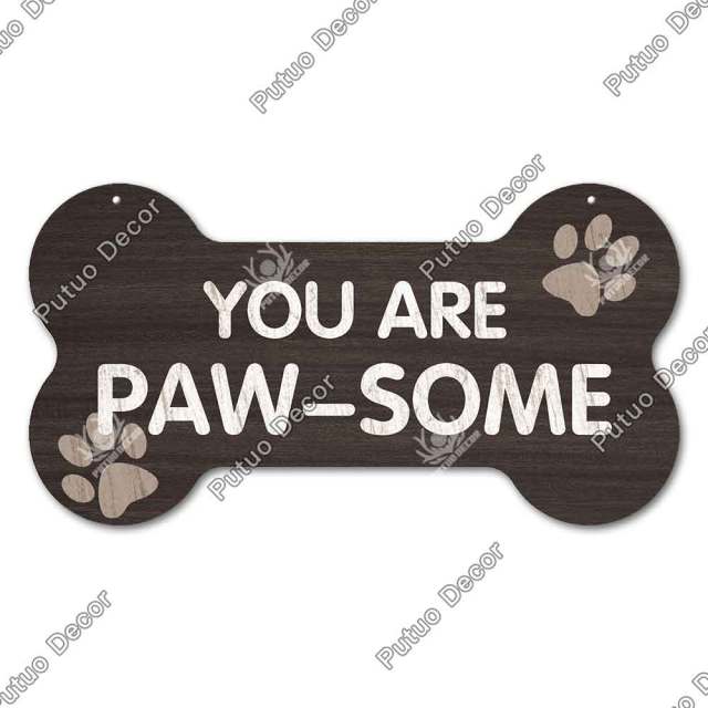 Bone Shaped Dog Plaque