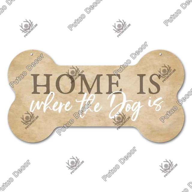 Bone Shaped Dog Plaque
