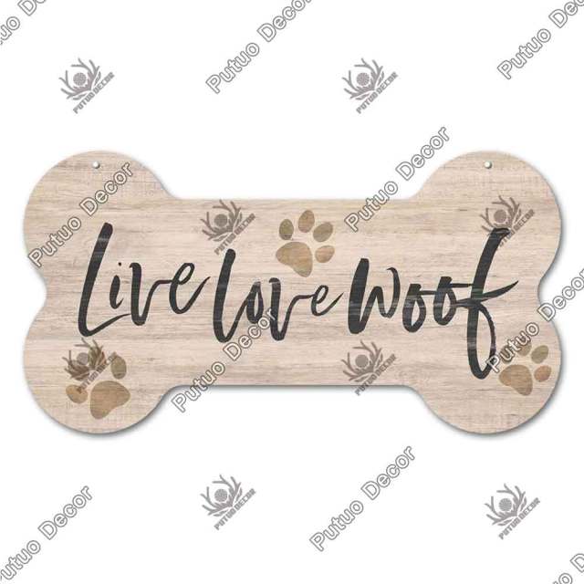 Bone Shaped Dog Plaque