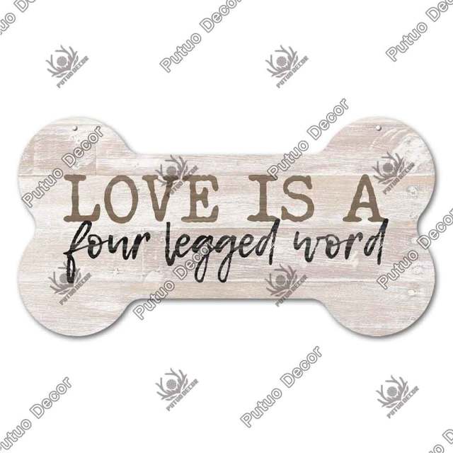 Bone Shaped Dog Plaque