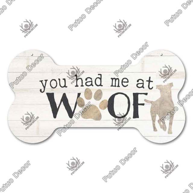 Bone Shaped Dog Plaque