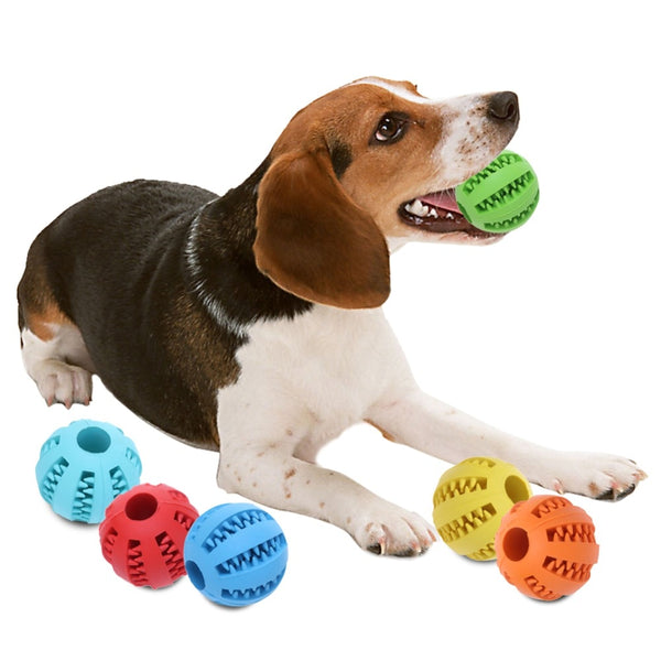 Pet Dog Toy Interactive Rubber Ball for Dogs Puppy Cat Chewing